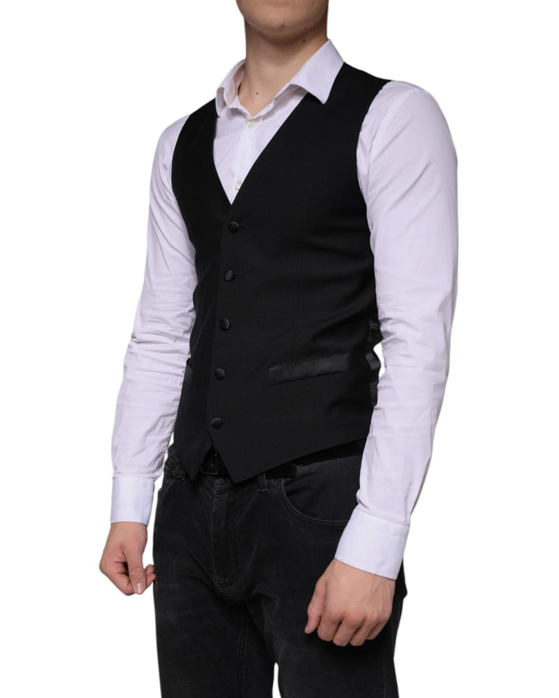 Classic VNeck Vest - Black main product photo