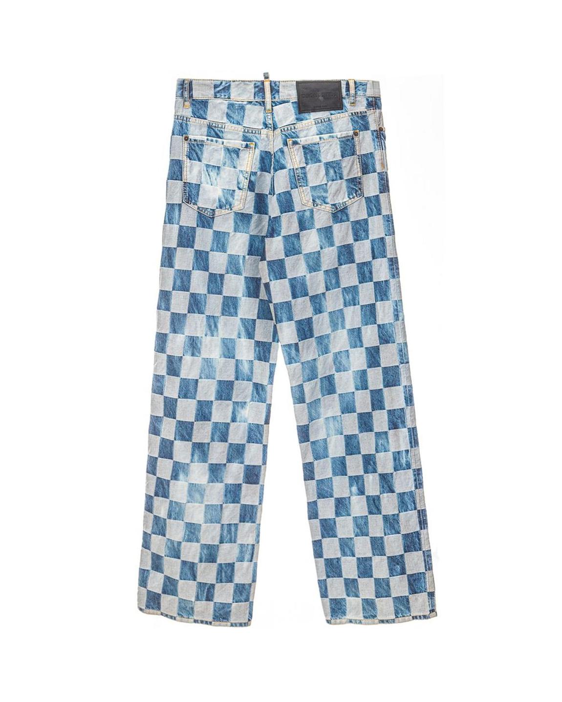 Check Print Jeans 5247673 Style Wo - Blue Jeans main product photo