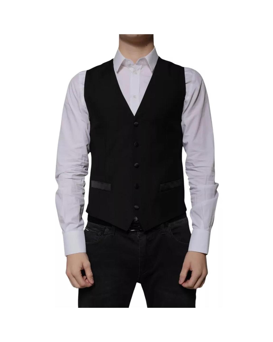 Formal Black Suit Vest main product photo