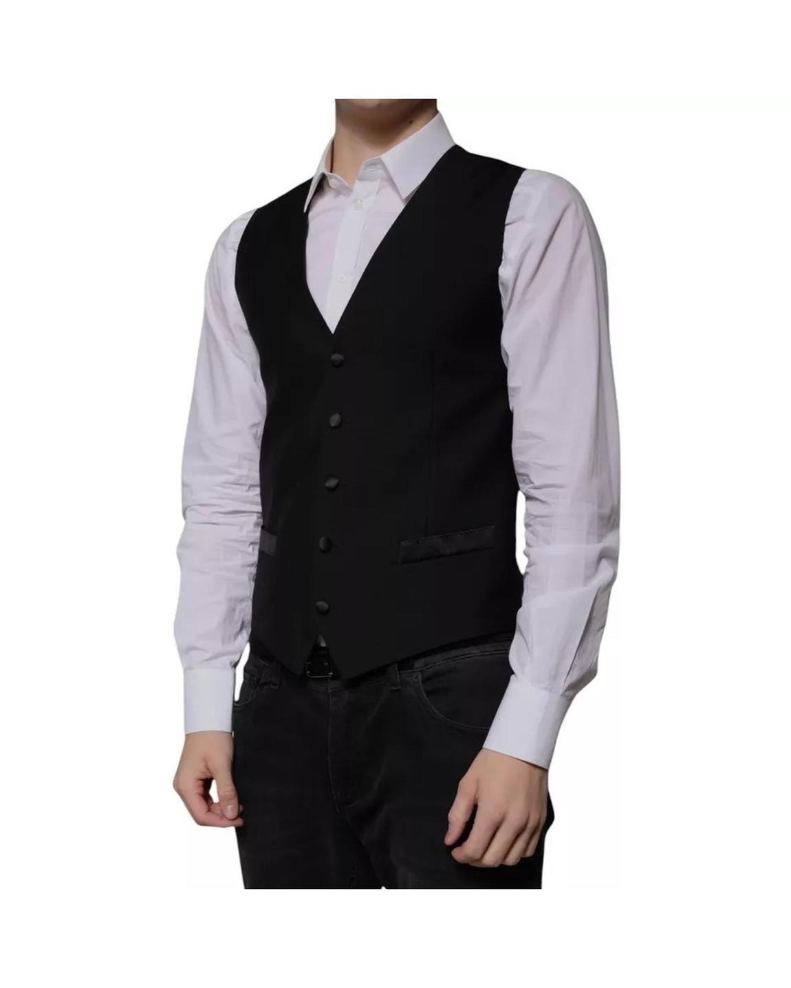 Men Formal Black Suit Vest main product photo
