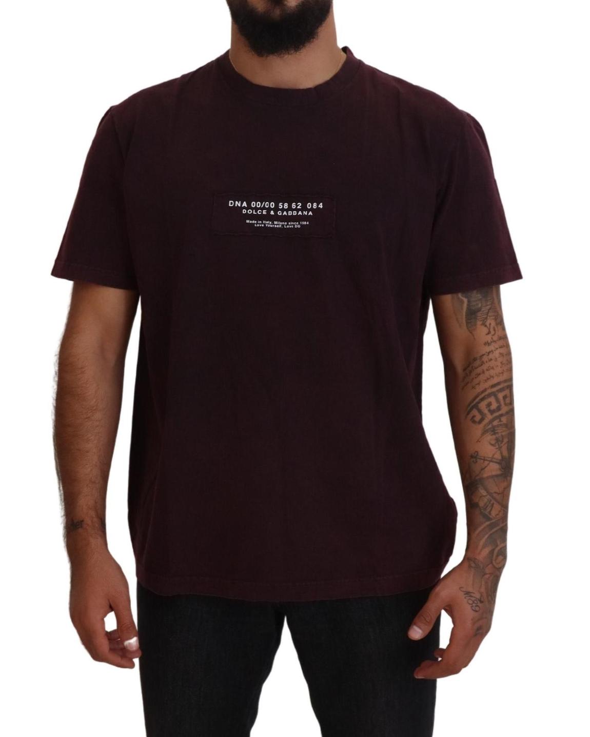 Crew Neck Short Sleeve TShirt - Bordeaux T-Shirts main product photo