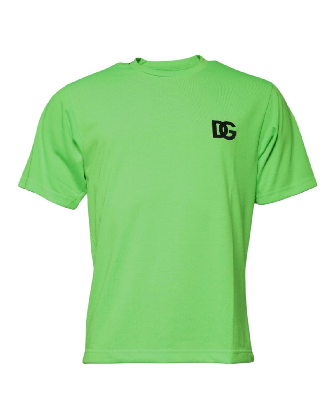 DG Logo Tee Short Sleeve Crew Neck TShirt - Green T-Shirts main product photo