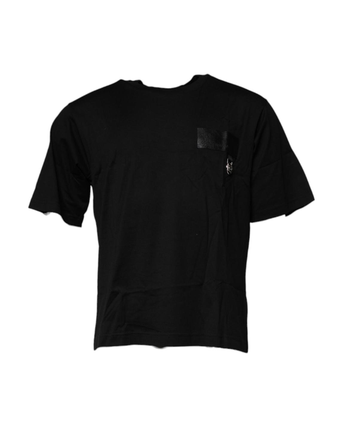 Short Sleeve Crew Neck TShirt - Black T-Shirts main product photo