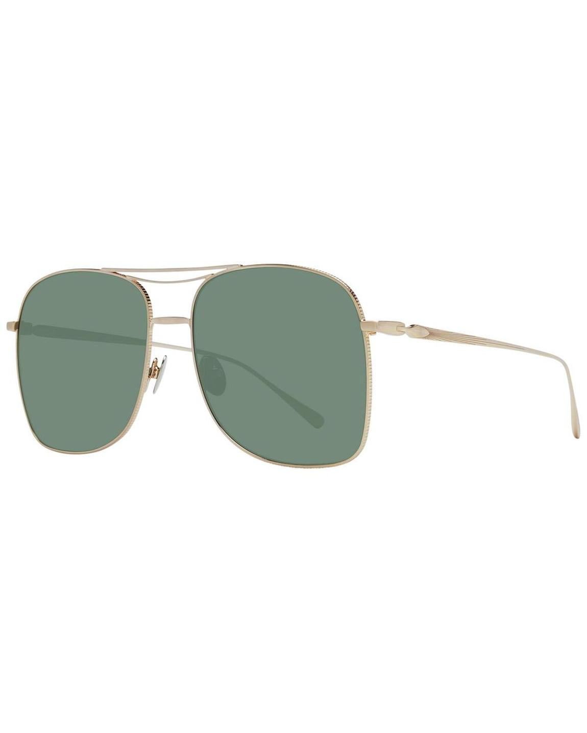Aviator Sunglasses Gold Frame Green Lens Wo main product photo
