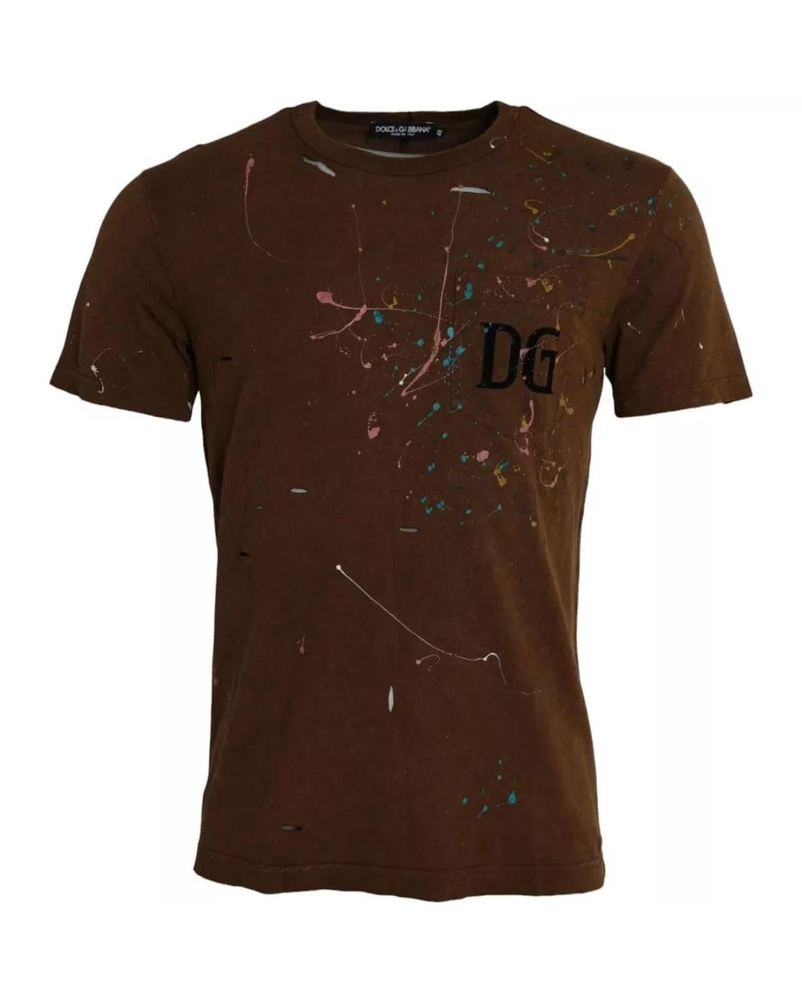 Paint Splatter TShirt TSH86401 - Brown T-Shirts main product photo