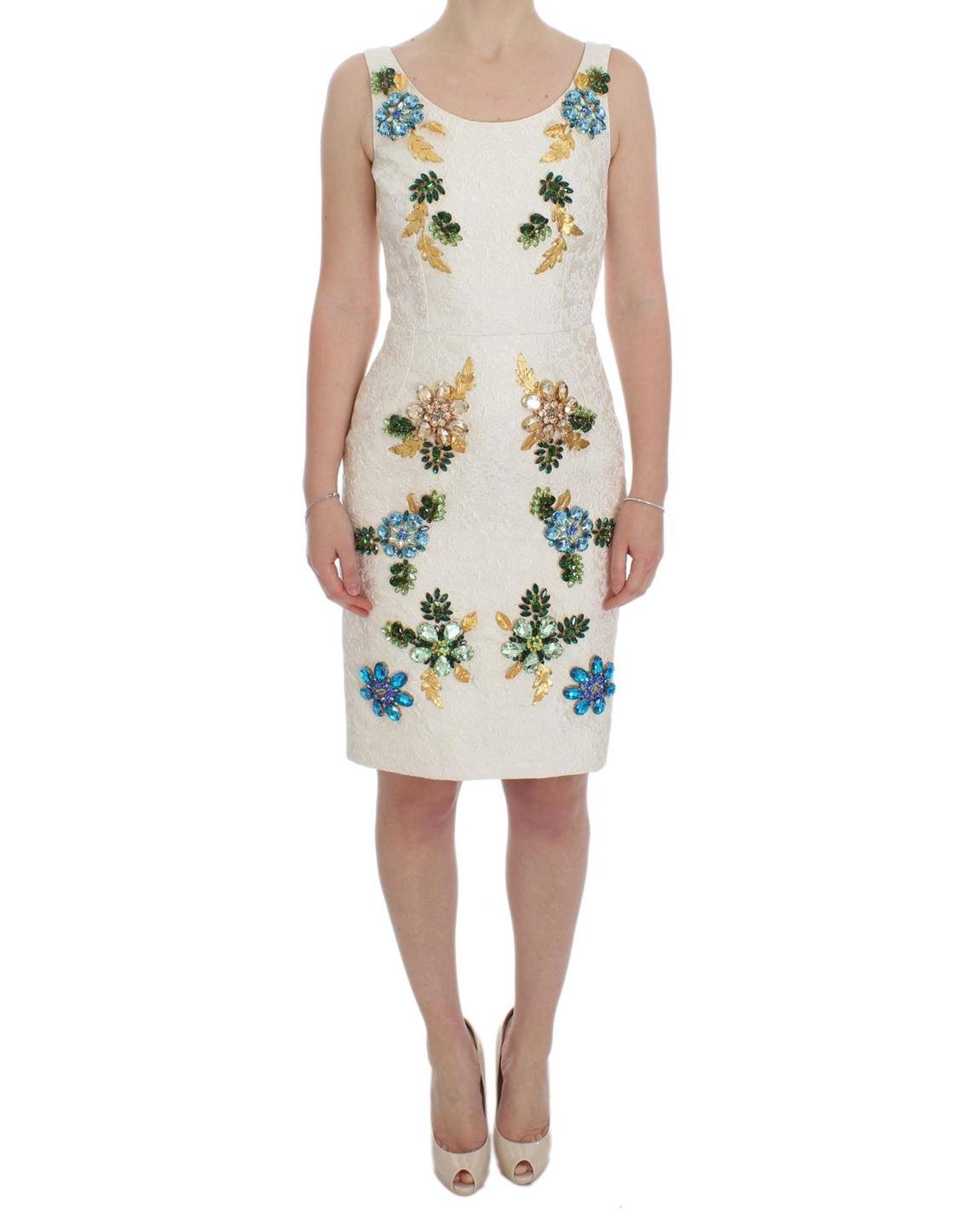 Floral Embellished Dress DRE10042 - White Dresses main product photo