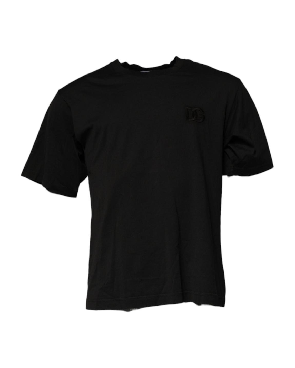 Short Sleeve Crew Neck TShirt - Black T-Shirts main product photo