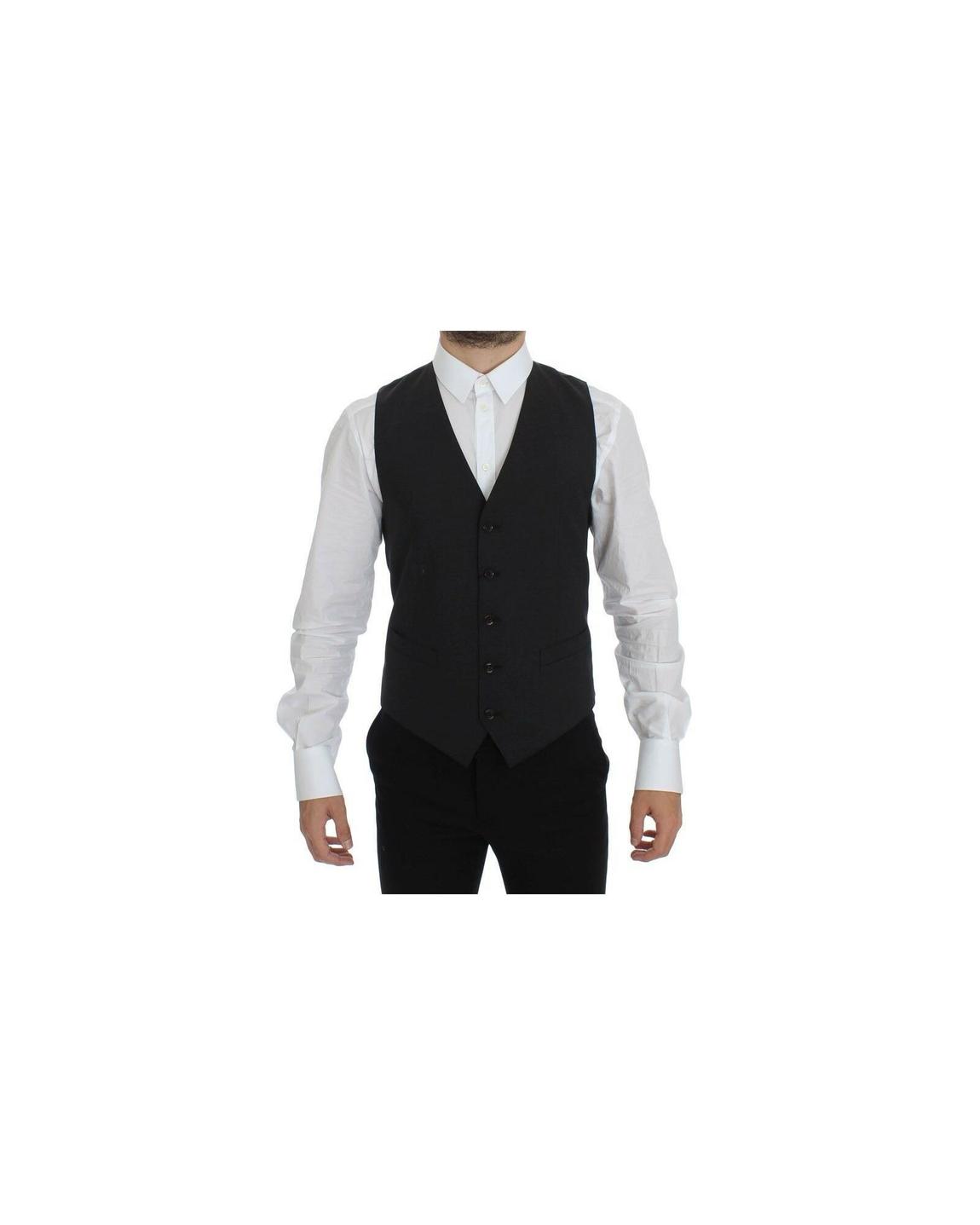 Wool Vest Classic Fit - Gray main product photo