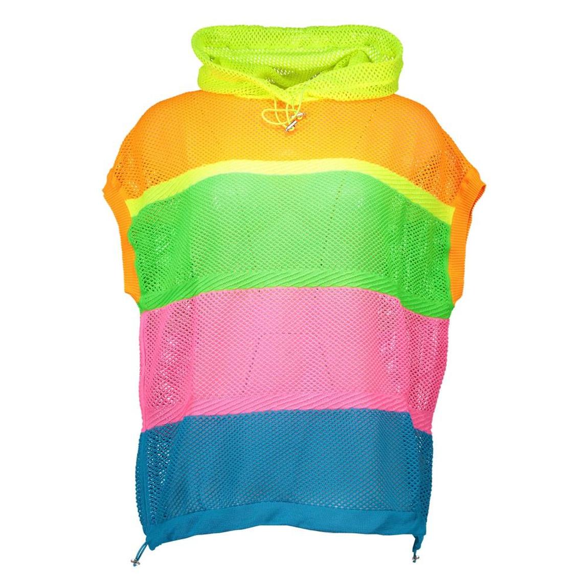 Rainbow Knit Top Sleeveless Pullover Wo - Multicolor Sweaters main product photo