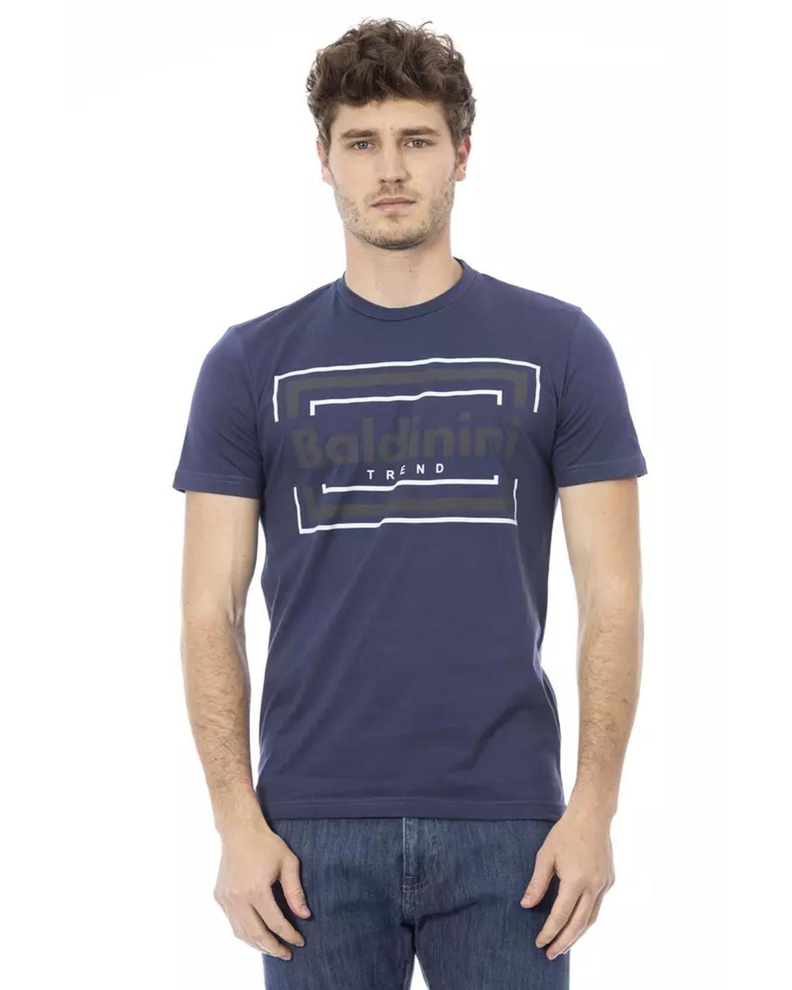 Box Logo Tee Short Sleeve Crew Neck - Blue T-Shirts main product photo