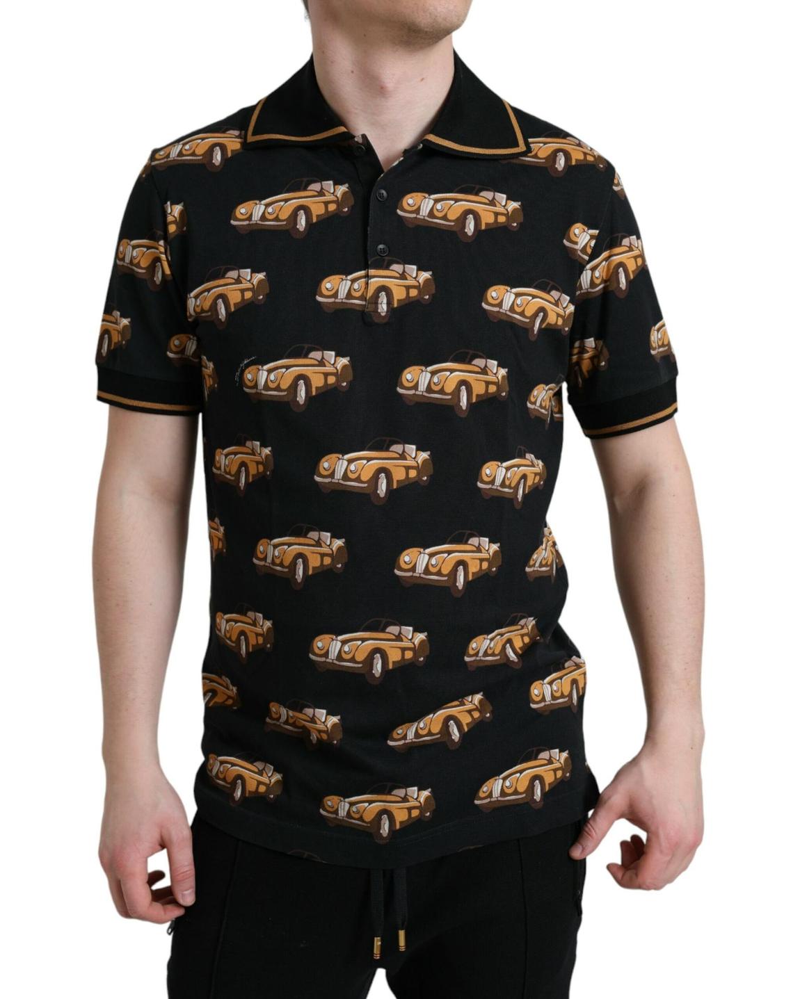 Classic Cars Polo ShirtShort Sleeve - Black T-Shirts main product photo