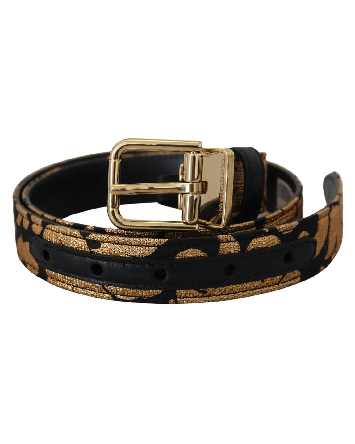 Gold Buckle Fabric Belt Model WMB219 Wo - Multicolor main product photo