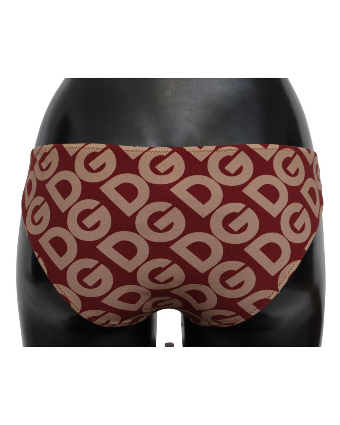 DG Logo Print Bikini Bottoms Wo - Multicolor Swimwear main product photo