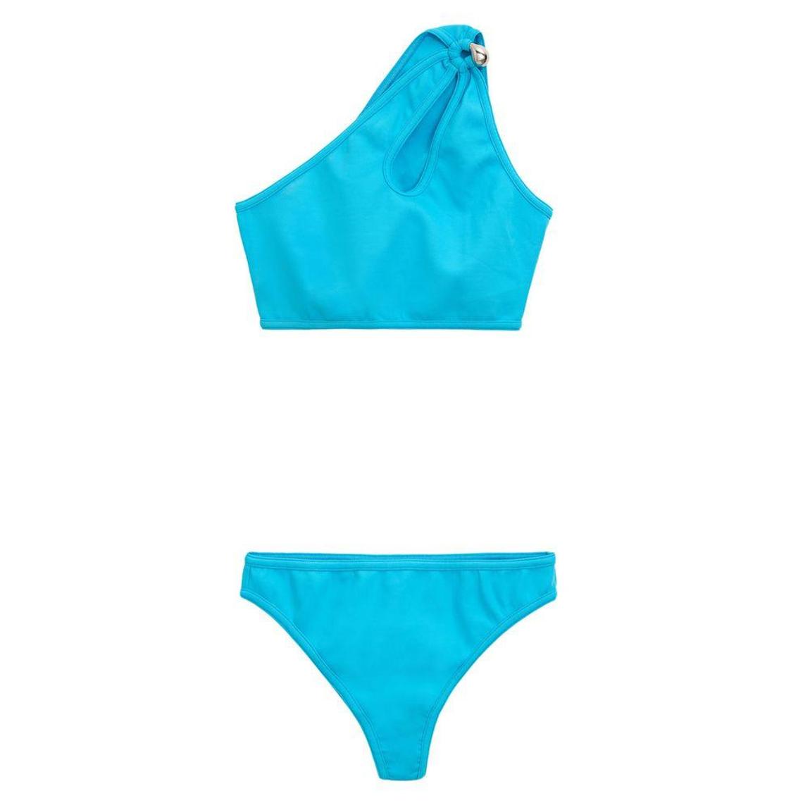 OneShoulder Bikini Set Wo - Turquoise Swimwear main product photo
