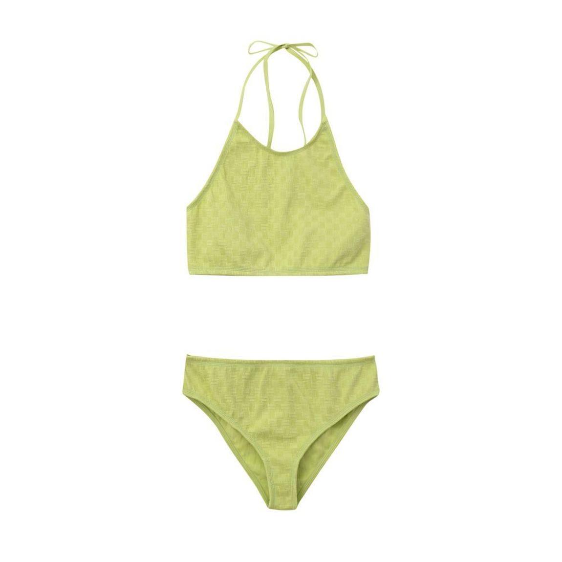 Two-Piece Jersey Bikini with Bandeau Top and High-Waisted Bottoms main product photo