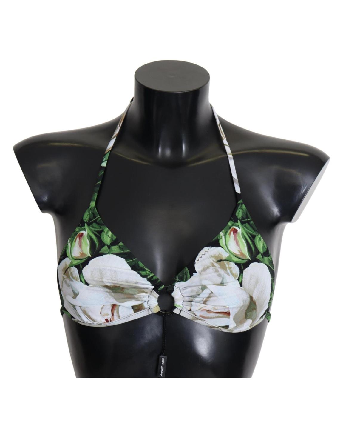 Dolce Gabbana Bikini Top Floral Print Wo - Multicolor Swimwear main product photo