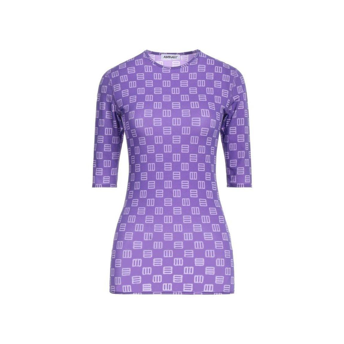 Jersey T-Shirt with Three-Quarter Sleeves and Round Neck Wo - main product photo