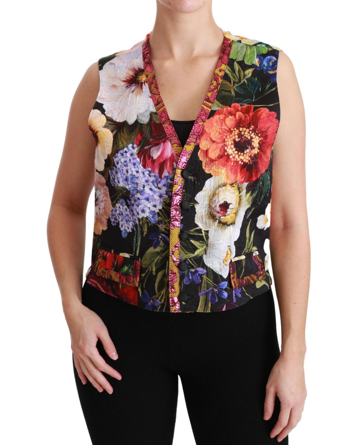 Floral Print Vest TSH4501 - Multicolor main product photo
