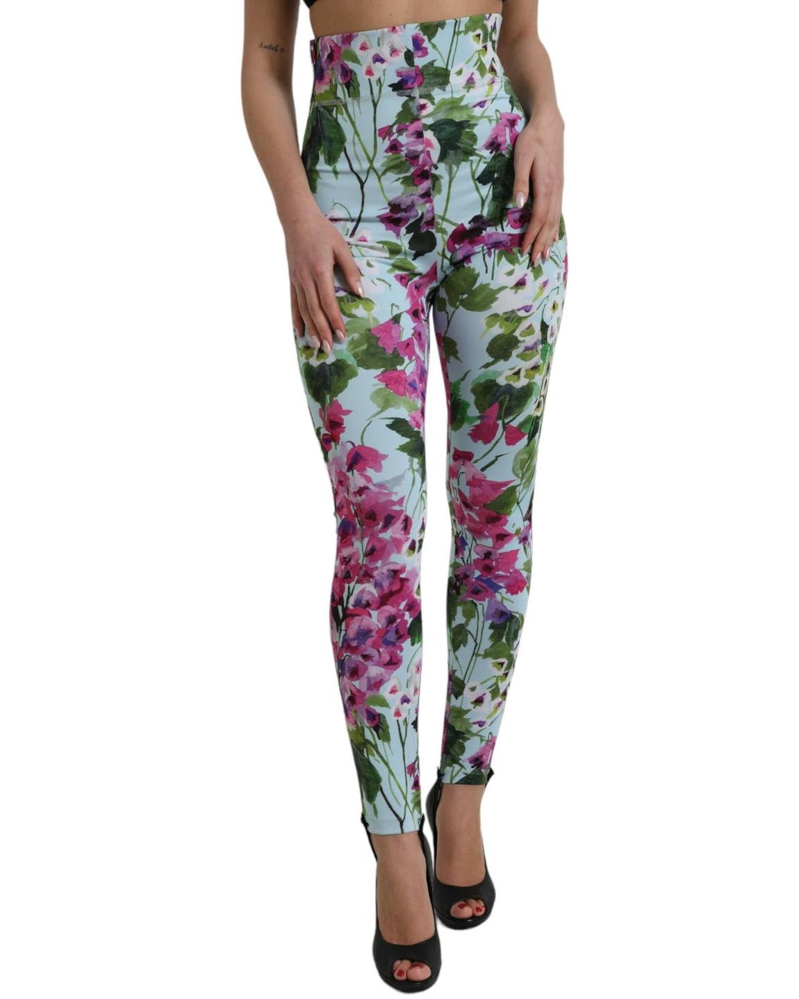 HighWaist Floral Print Leggings Wo - Multicolor Jeans main product photo