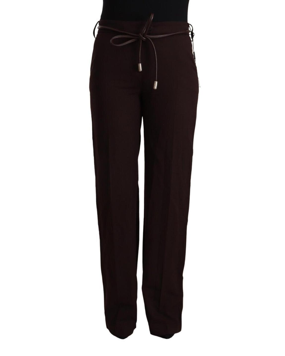 Patrizia Pepe PAN72124 Brown Straight Leg Pants Wo - Black Jeans main product photo