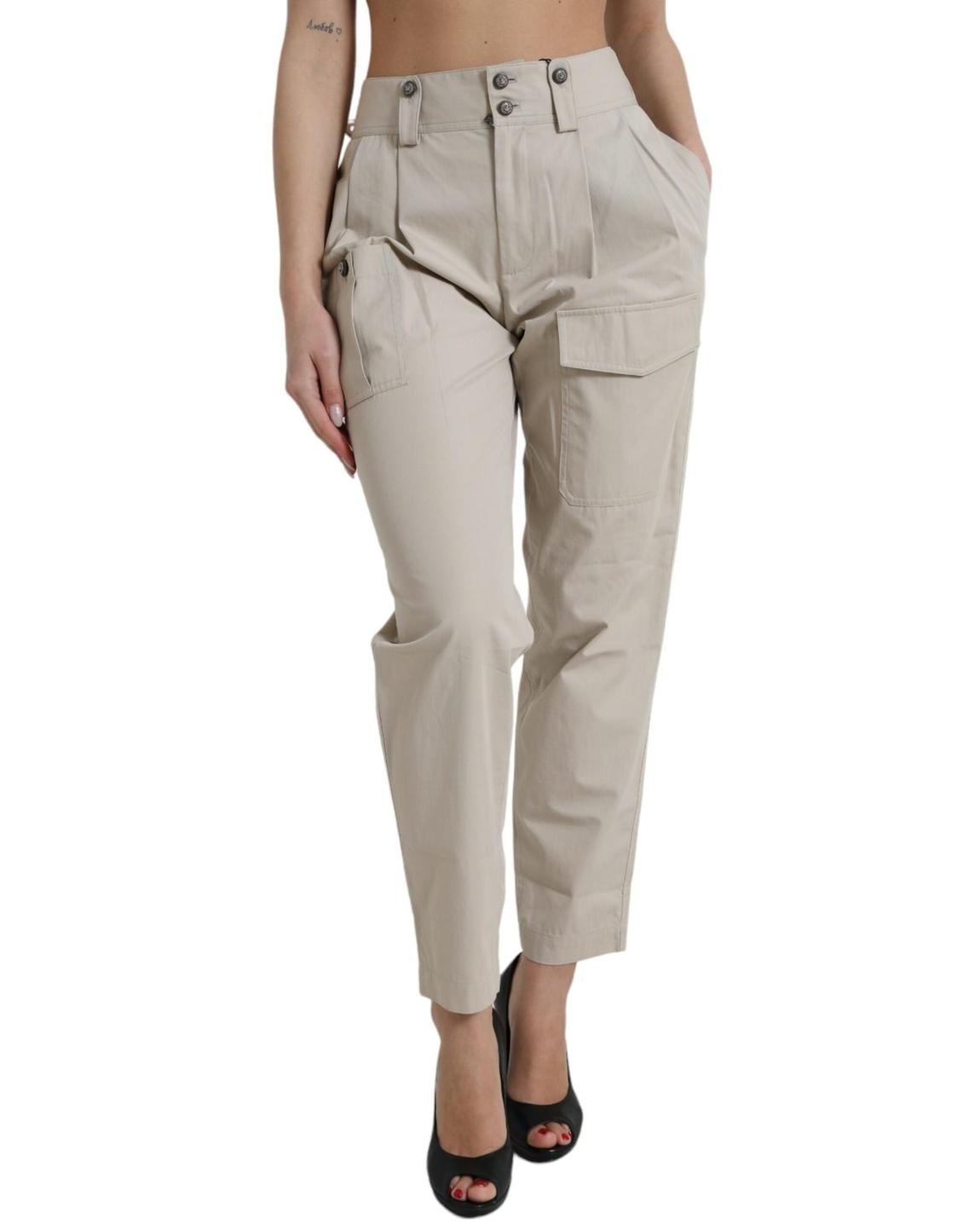 Casual Cargo Pants - Beige Jeans main product photo
