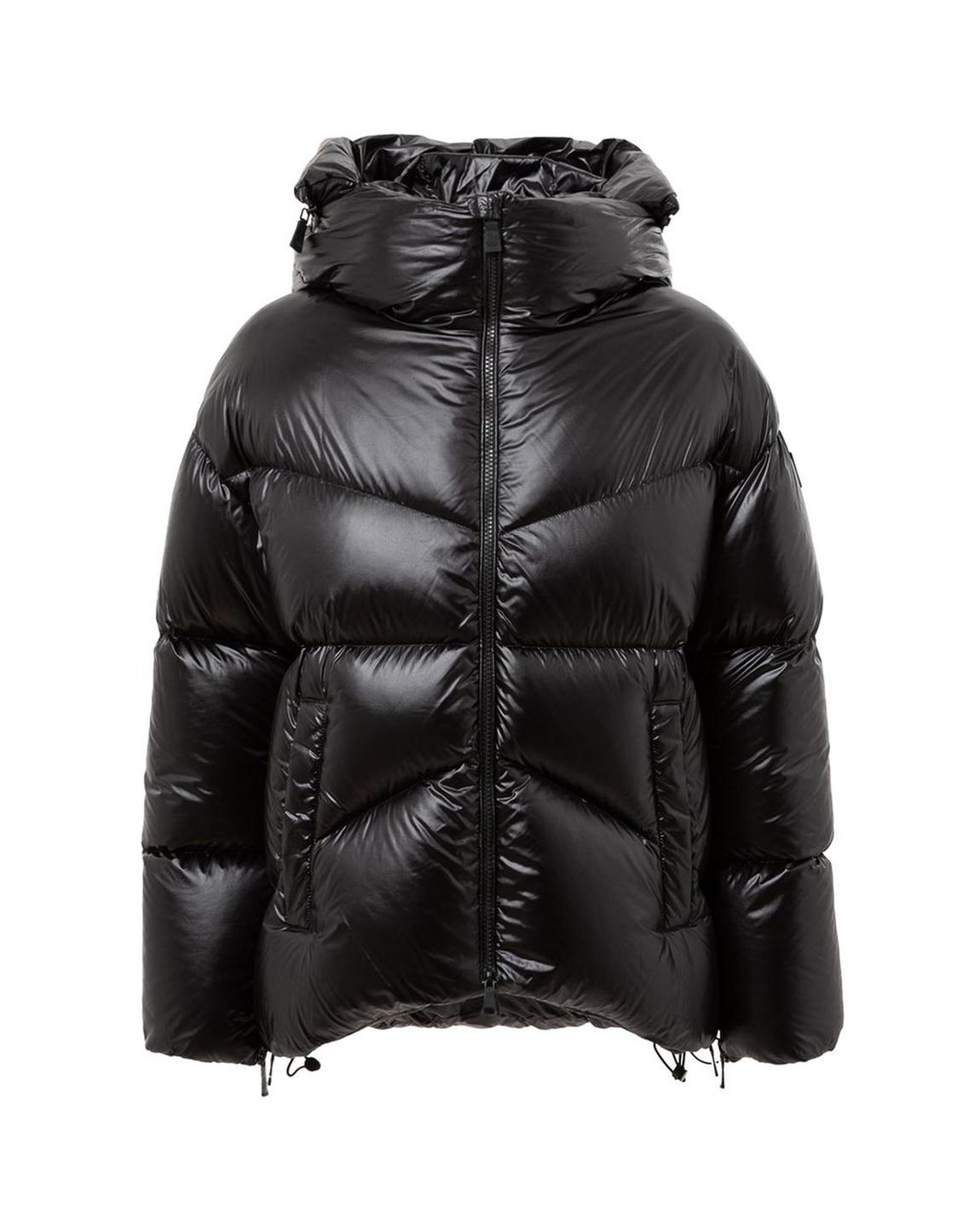 HighShine Hooded Puffer Jacket - Black Jackets main product photo