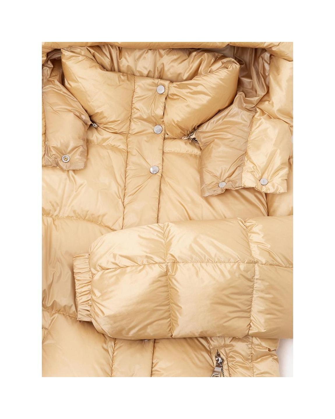 Hooded Padded Jacket Sand Wo - Yellow Jackets main product photo