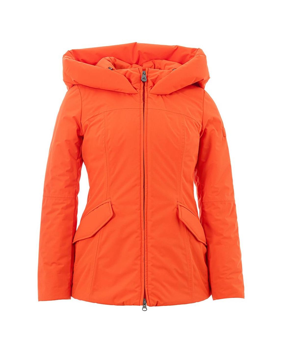 Hooded Padded Jacket Long Sleeve - Orange Jackets main product photo