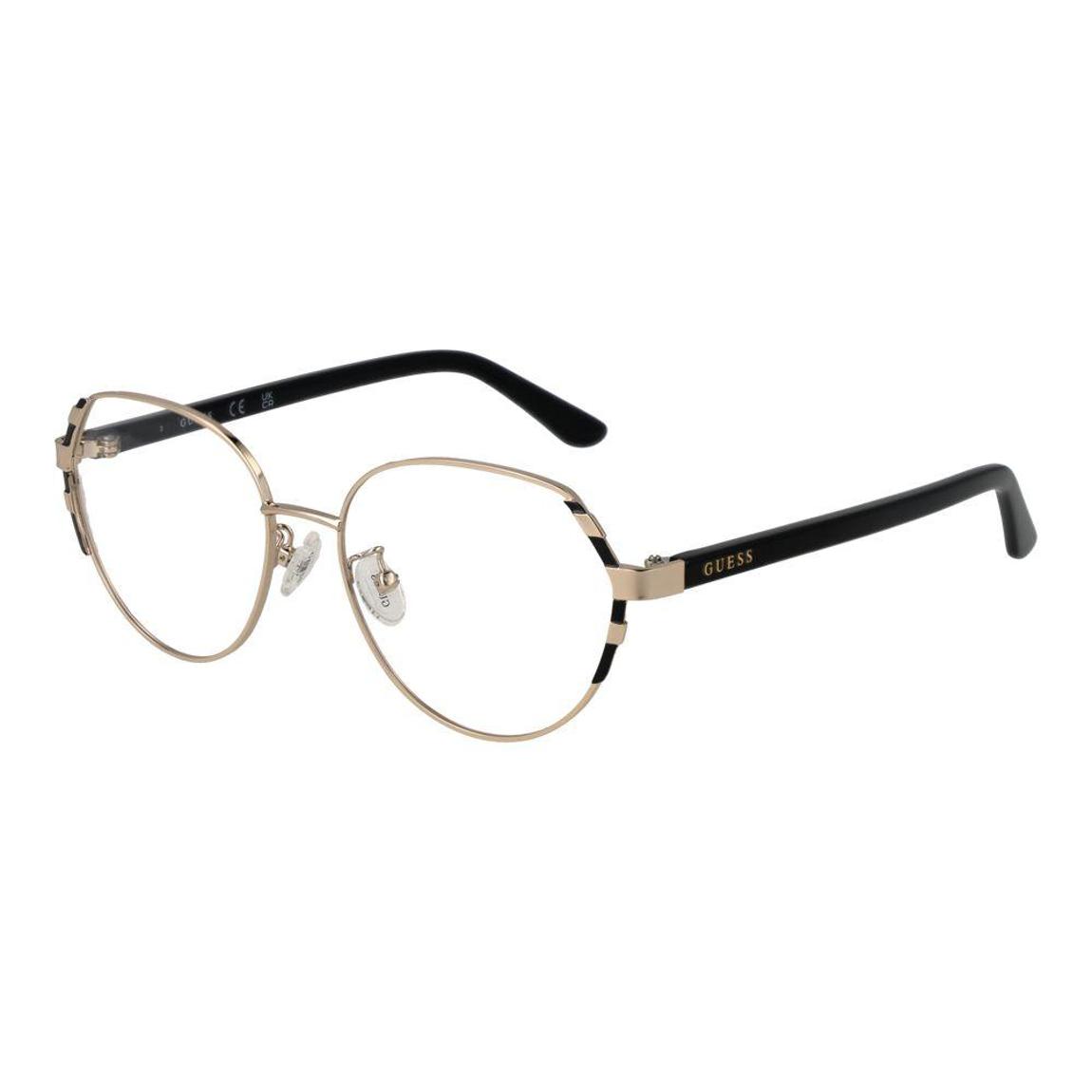 Full-Rim Metal Square Optical Frames with Demo Lenses Wo - Gold main product photo
