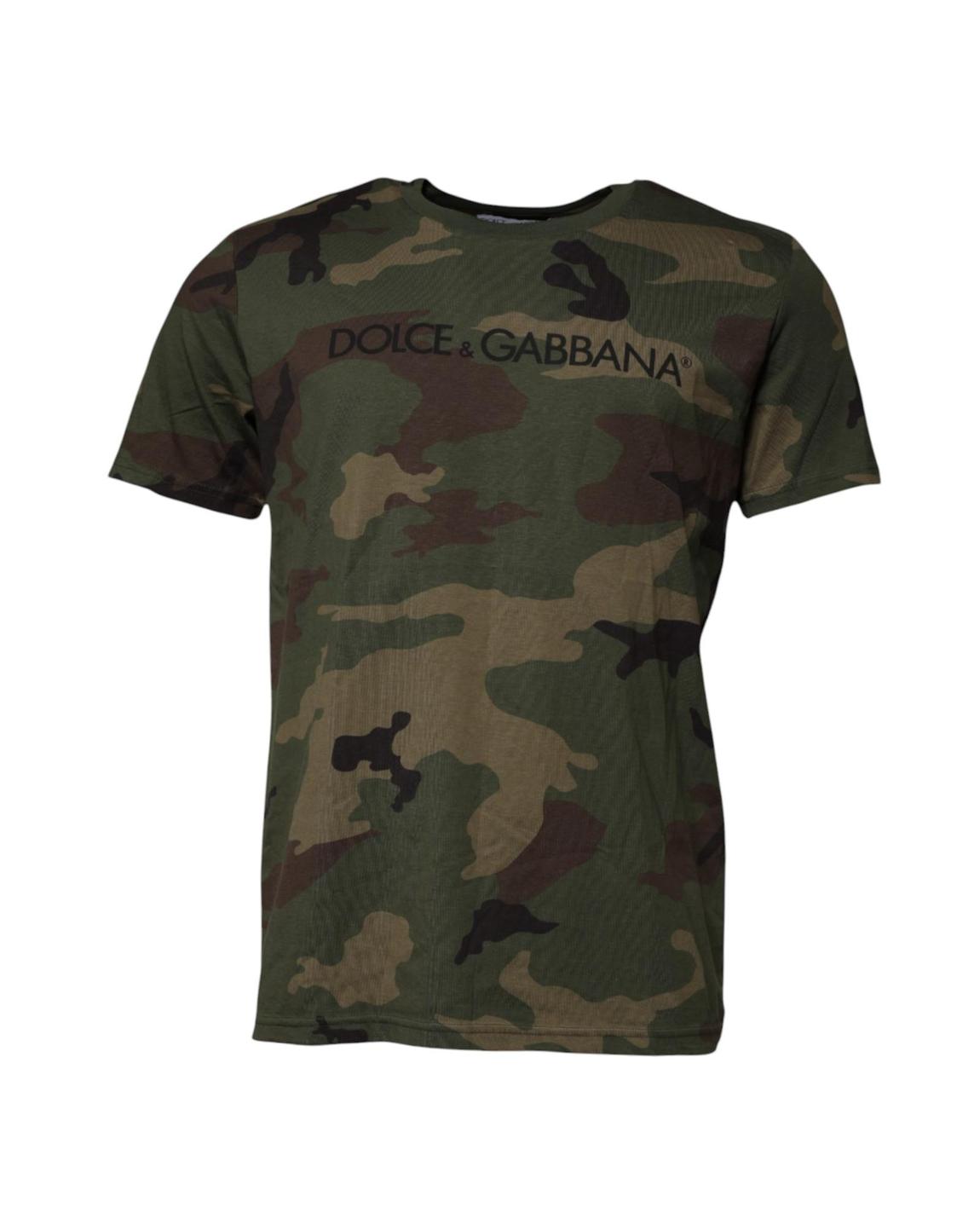 Camouflage TShirt Short Sleeve Crew Neck - Multicolor T-Shirts main product photo