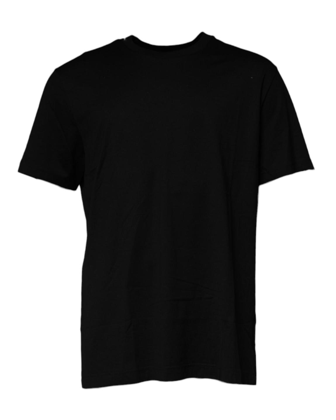 Short Sleeve Crew Neck Tee - Black T-Shirts main product photo
