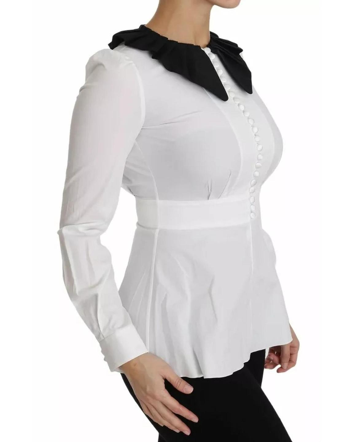 Poplin Shirt TSH3175 - Black And White Tops main product photo