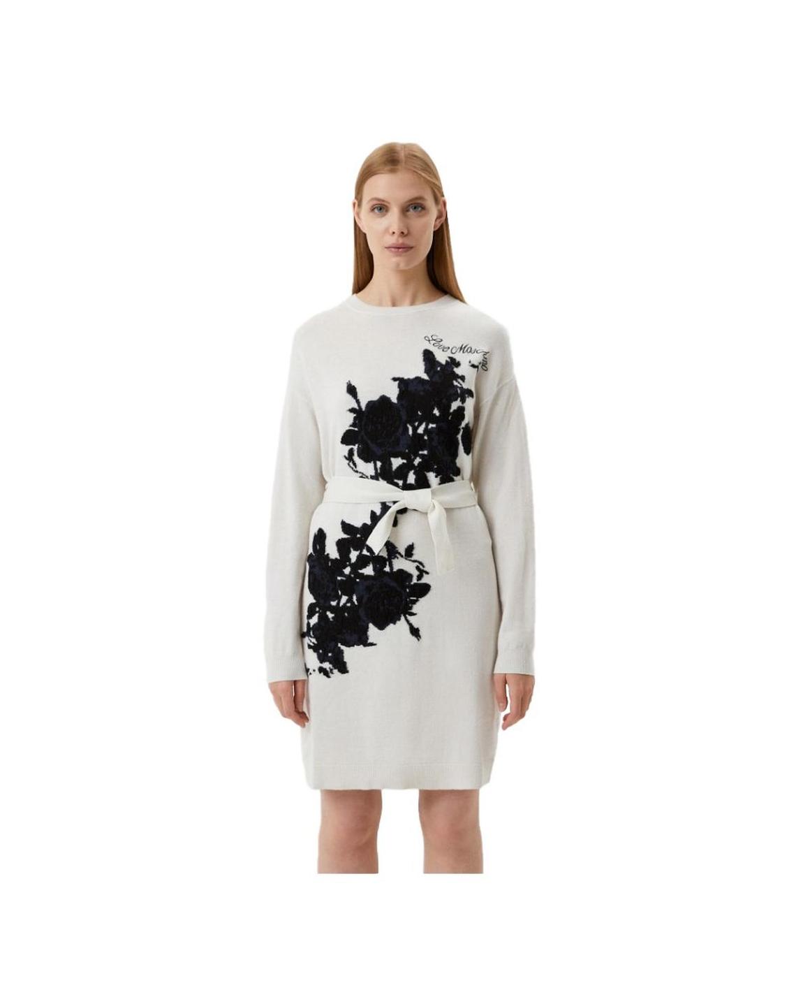 Floral Embroidered Mini Dress Wo - White Dresses main product photo