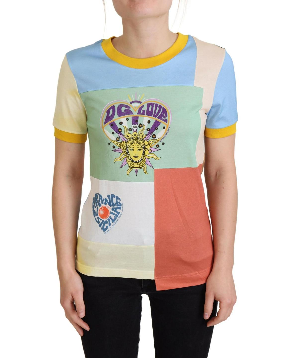 DG Love Colorblock Tee TSH8068 Wo - Multicolor Tops main product photo