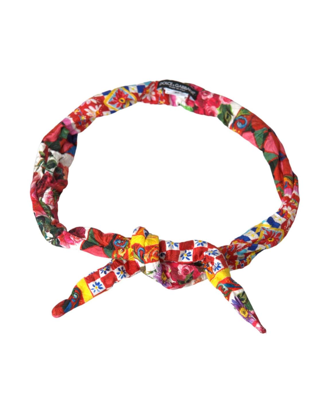 Silk Headband Floral Print - Multicolor Belts main product photo