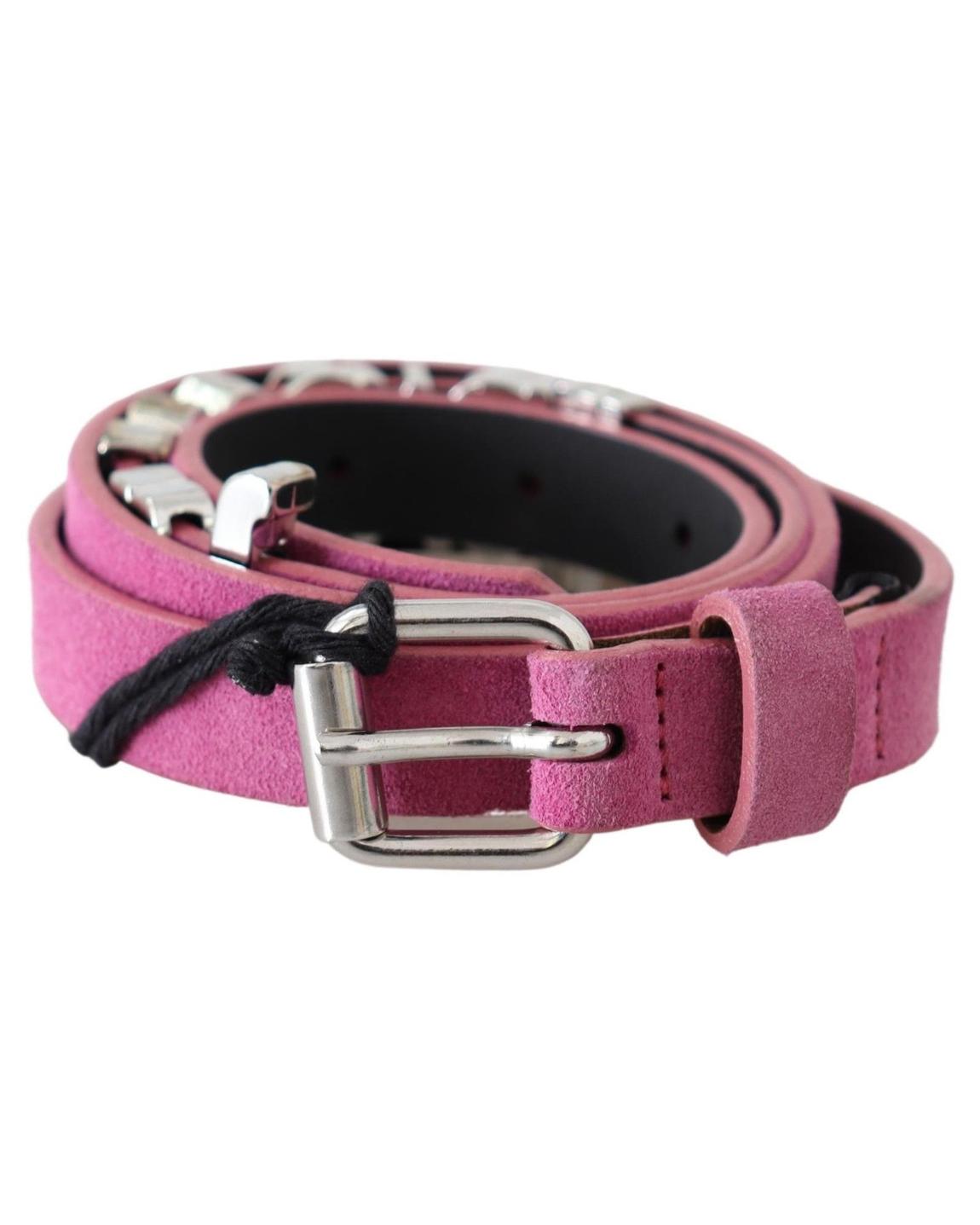 Just Cavalli Suede Belt Pink Women main product photo