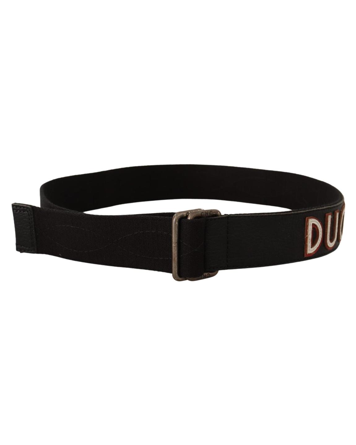 Costume National Belt Casual Canvas Leather Wo - Black main product photo