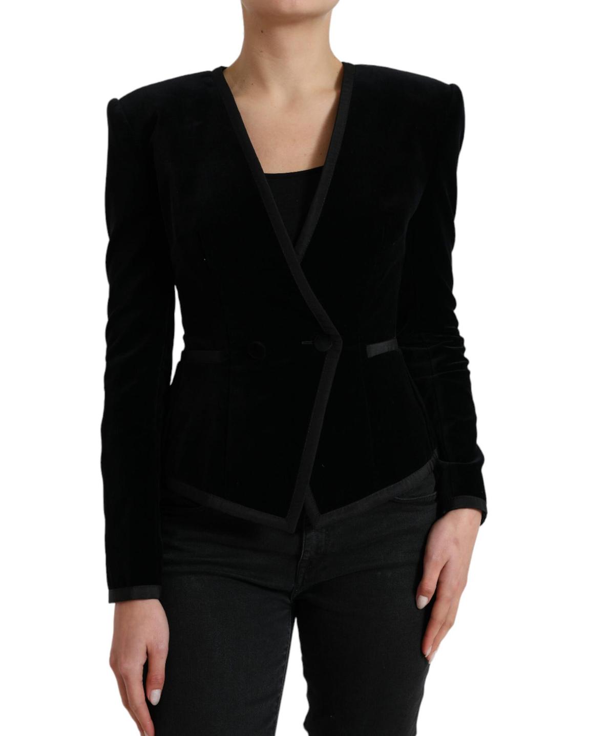 Velvet Blazer Black Suits main product photo