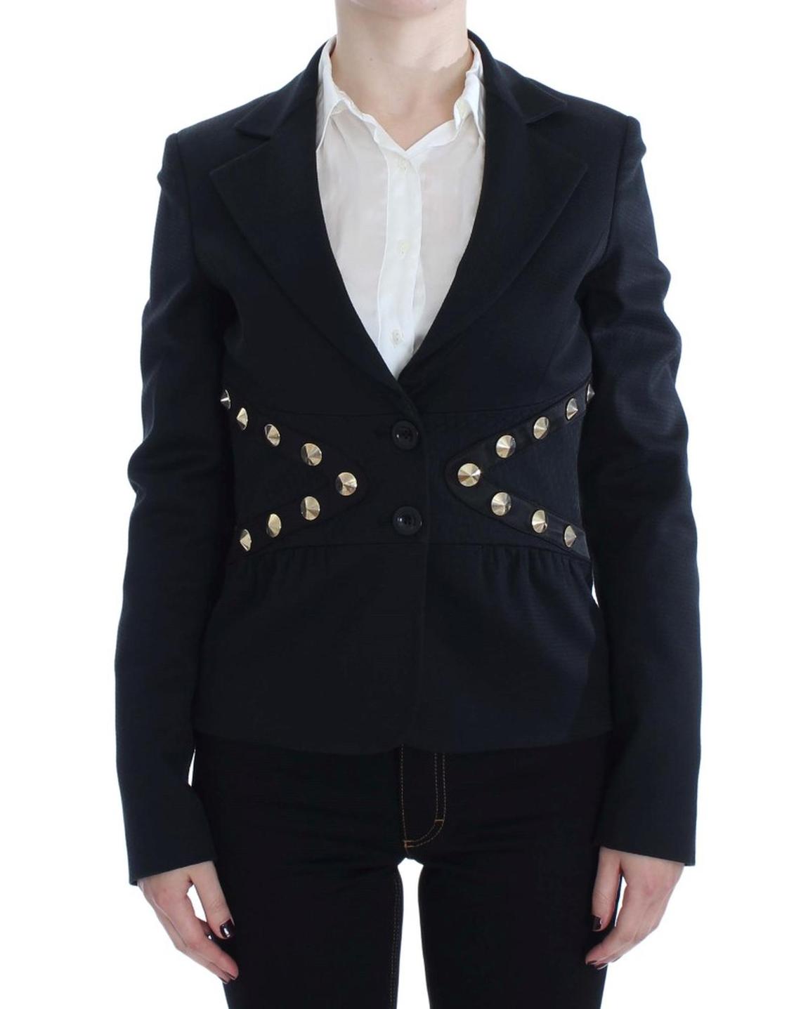 Blazer Long Sleeves Studded Detail - Black Suits main product photo