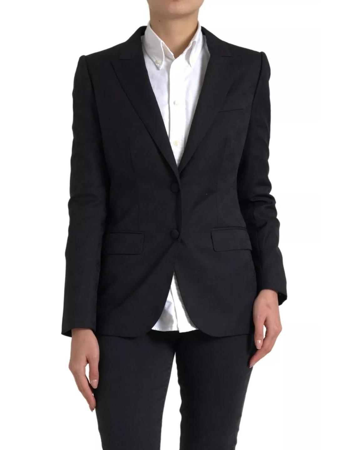 Blazer Solid Notch Lapel - Black Suits main product photo