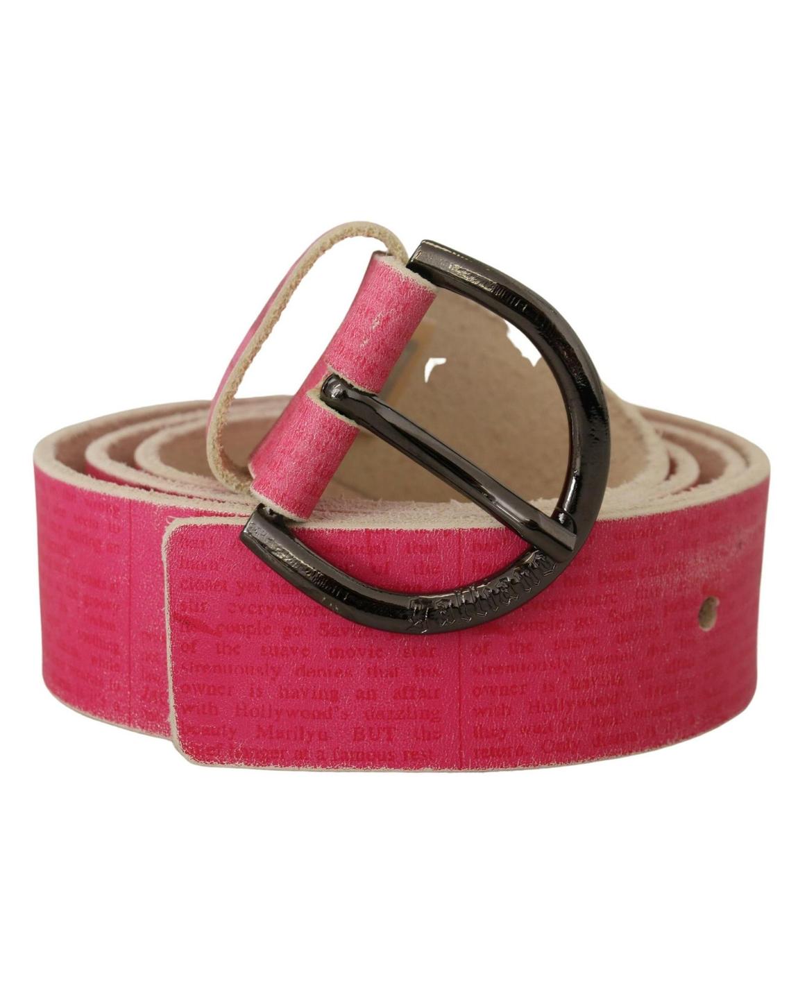 Leather Belt Pink Textured Wo main product photo