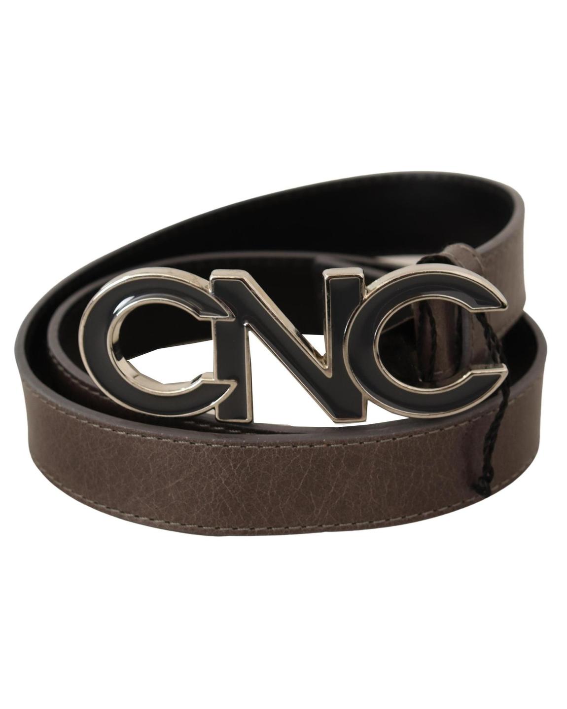 CNC Logo Buckle Belt Leather Belt Wo - Brown main product photo
