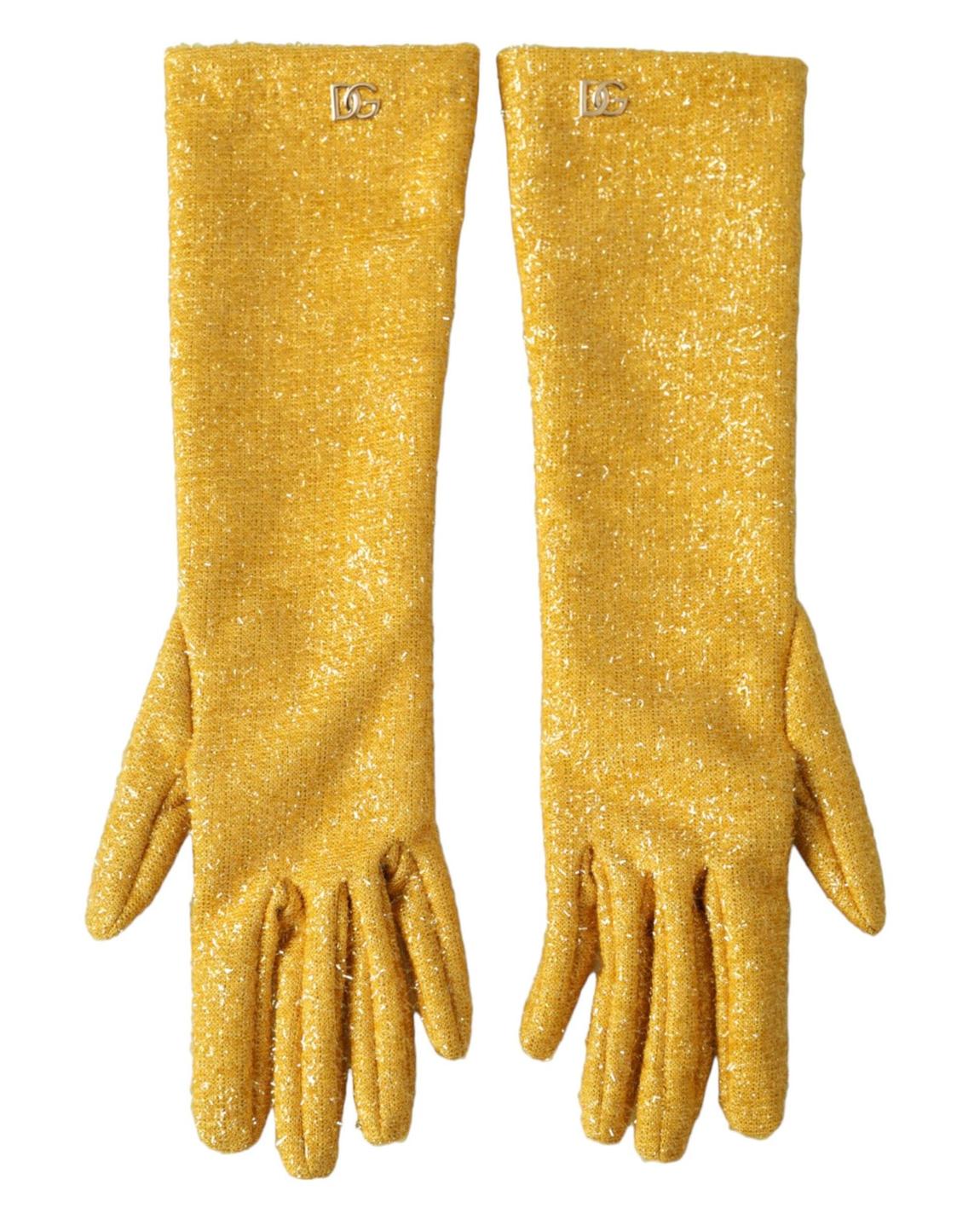 Sequin Long Gloves Wo - Gold main product photo