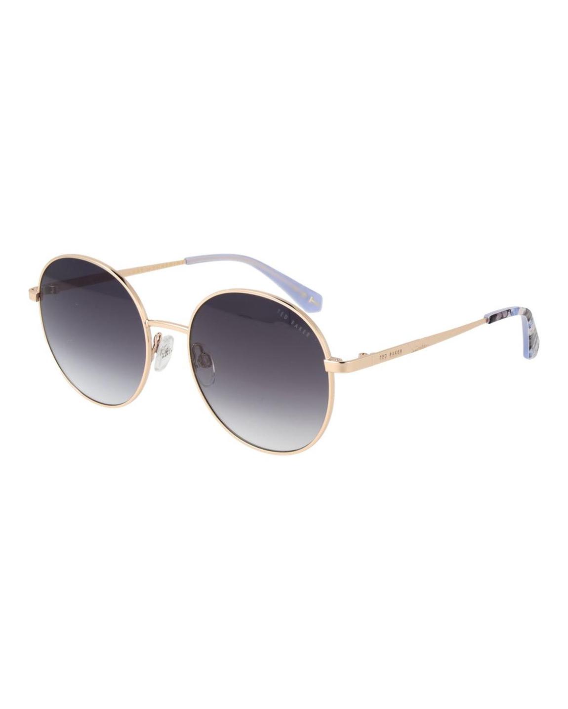 Round Metal Frame Sunglasses - Gold main product photo