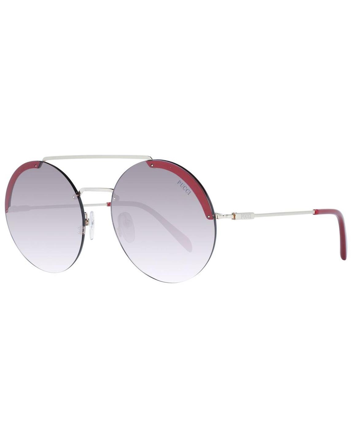 Round Frame Sunglasses Gradient Lens - Gold main product photo