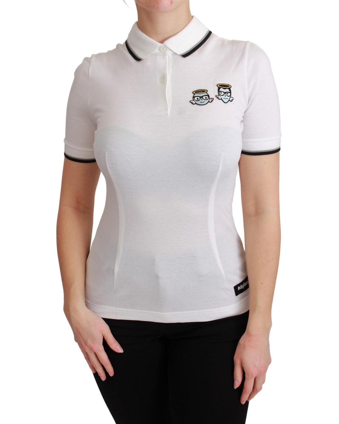Polo Shirt Angel Print TSH4550 - White Tops main product photo