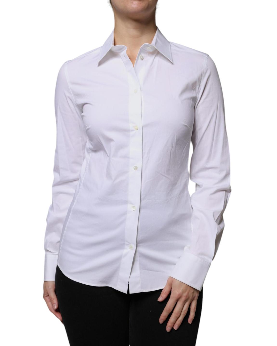 Classic Poplin Shirt Long Sleeve Wo - White Tops main product photo