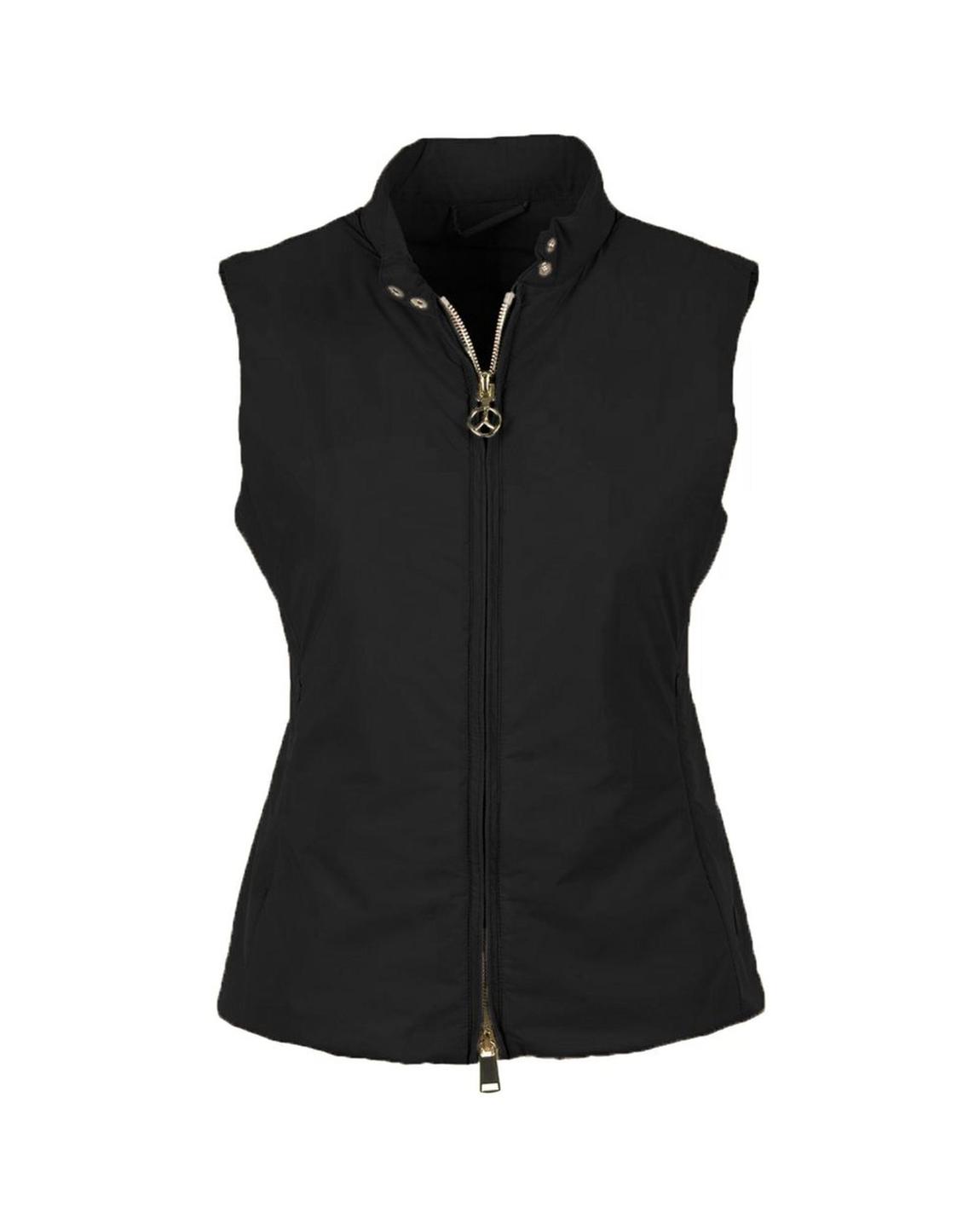 Packable Vest Solid Style Lightweight Wo - Black main product photo
