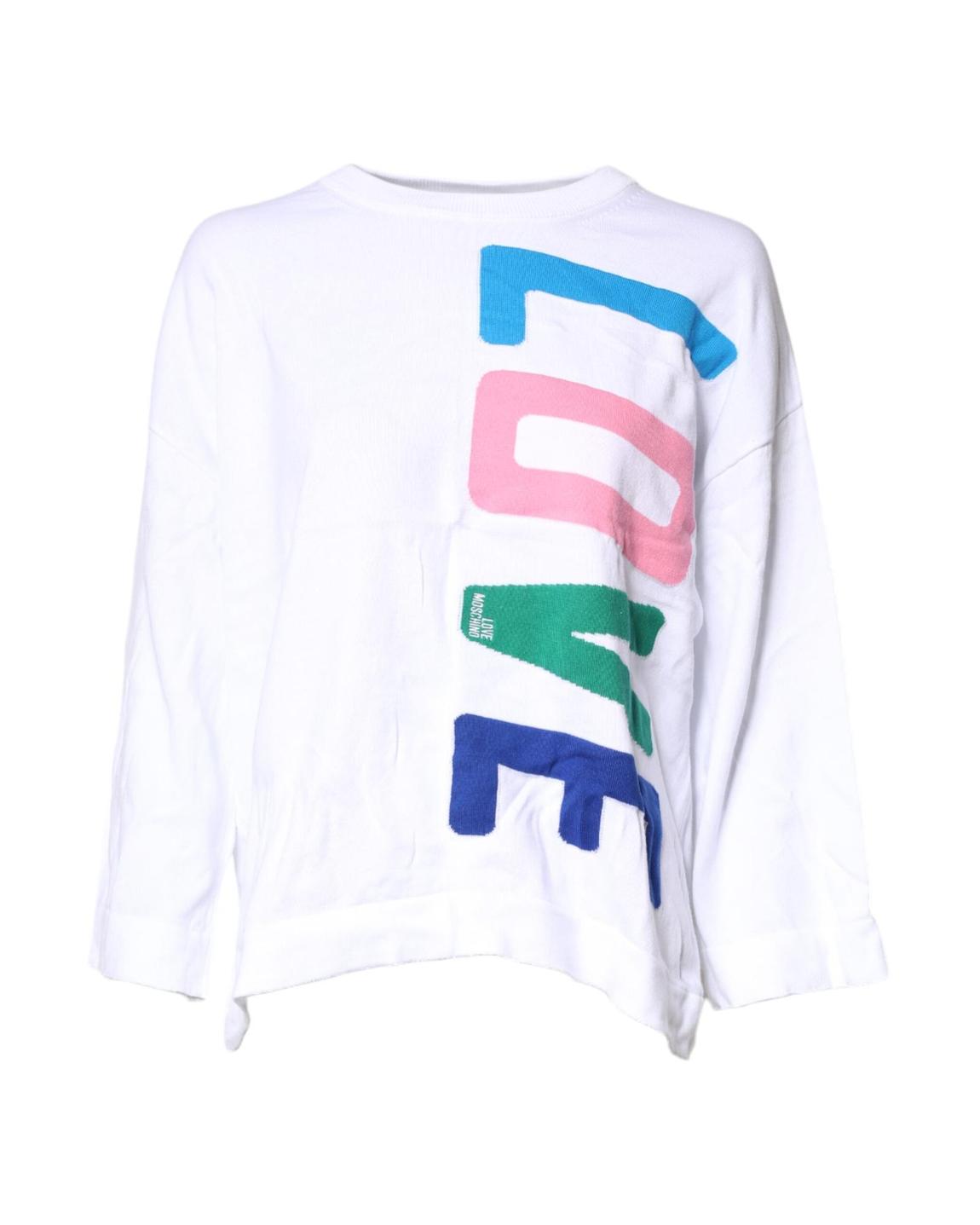 Love Pullover Sweater - White Tops main product photo