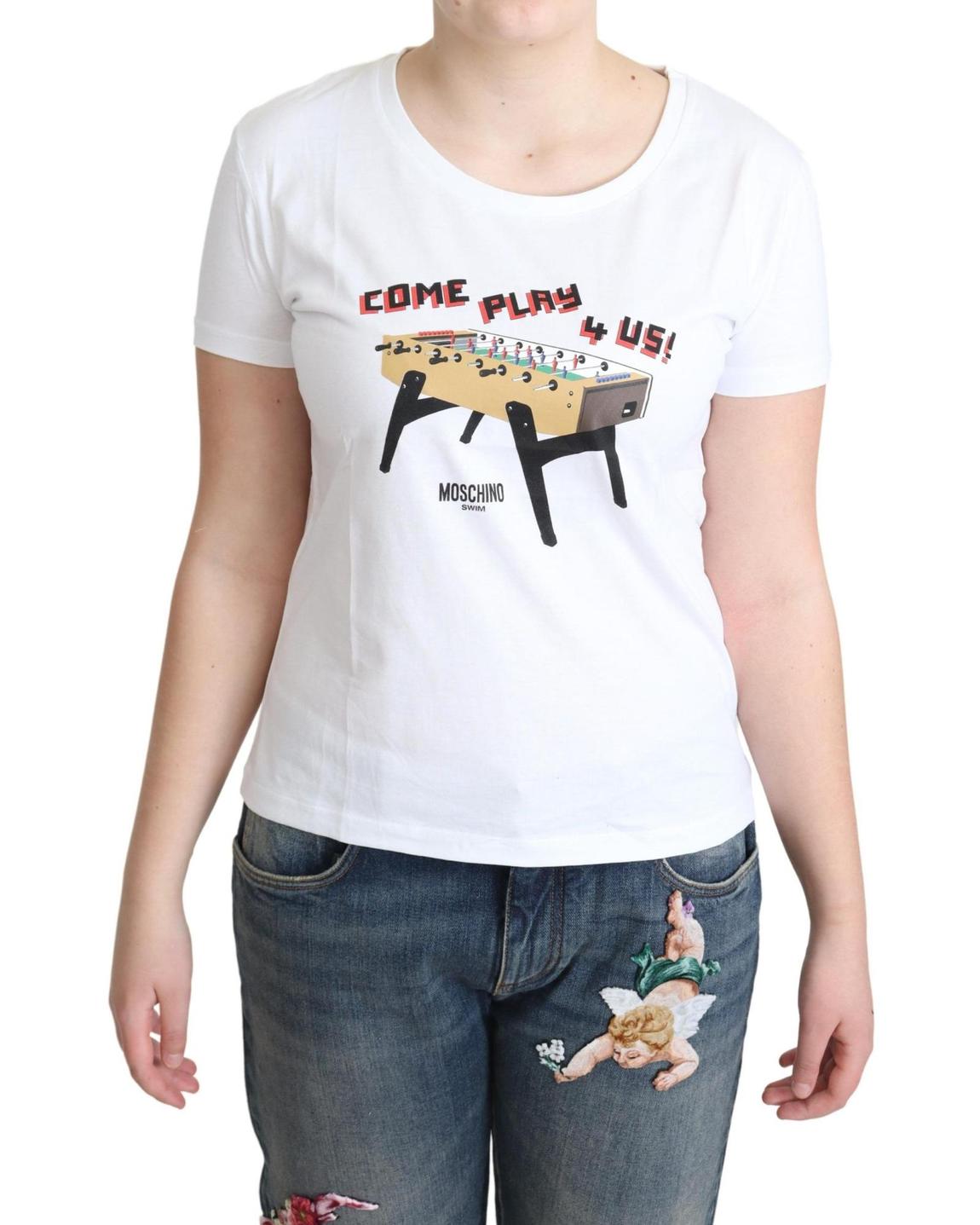 Moschino TSH5069 Foosball TShirt - White Tops main product photo